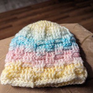Crocheted baby hat